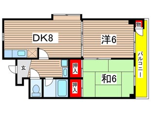 新明ハイツの物件間取画像